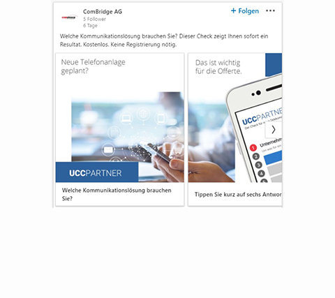 LinkedIn Anzeige