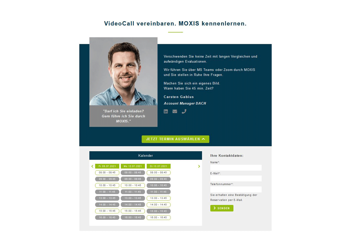 Xitrust Terminbuchung